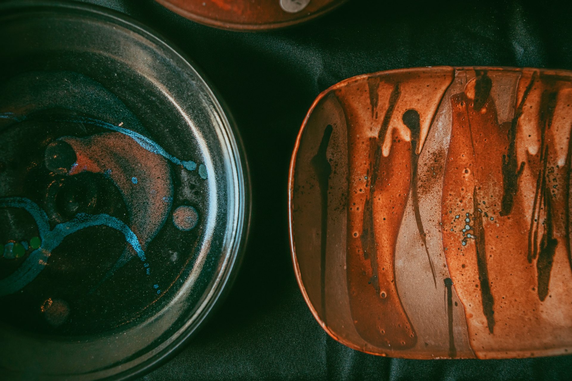 Handmade pottery close-up